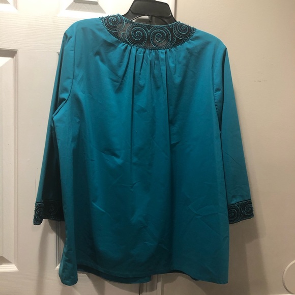 BOB MACKIE Wearable Art 90’s Blouse L - Picture 2 of 9